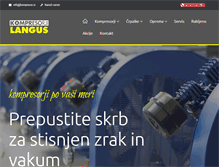 Tablet Screenshot of kompresorji-langus.si